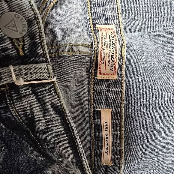 GUESS Originals 1981 Capsule Patch Skinny Jeans Retro Vintage Look NWT - Picture 6 of 8